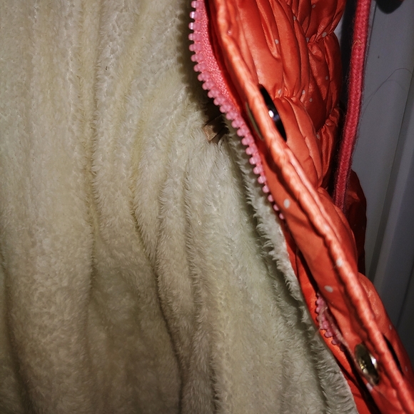 Frozen Winter Jacket warm Lined down . frozen Images on Front & Back sz 6 - Picture 5 of 9